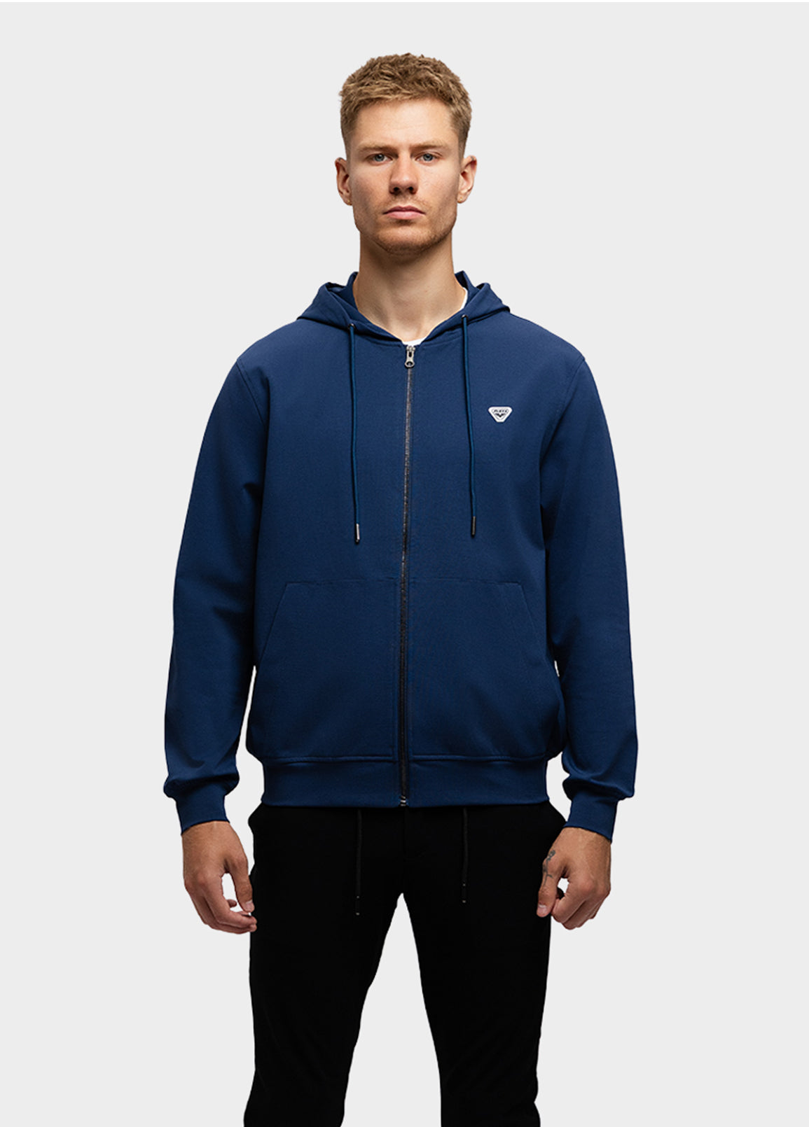 THANE HOODY LYK601257/2 ZipMidBlue