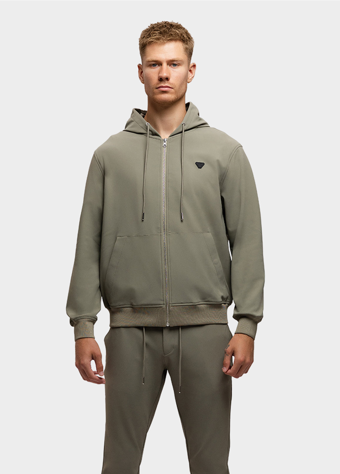 THANE HOODYZIP LYX700276/42 LKhaki FLX
