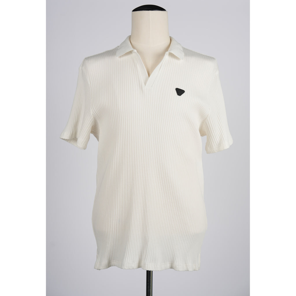 SOREN POLO V-Neck White FLX