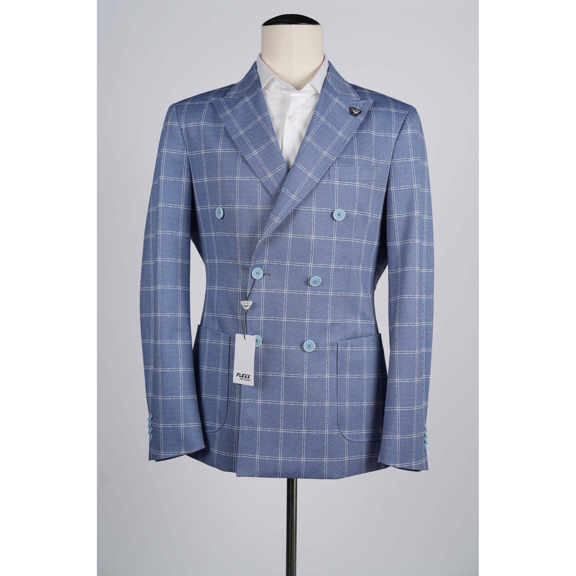 TORSTEN JKTDB Terque/268 MblueCheckJersy FLX